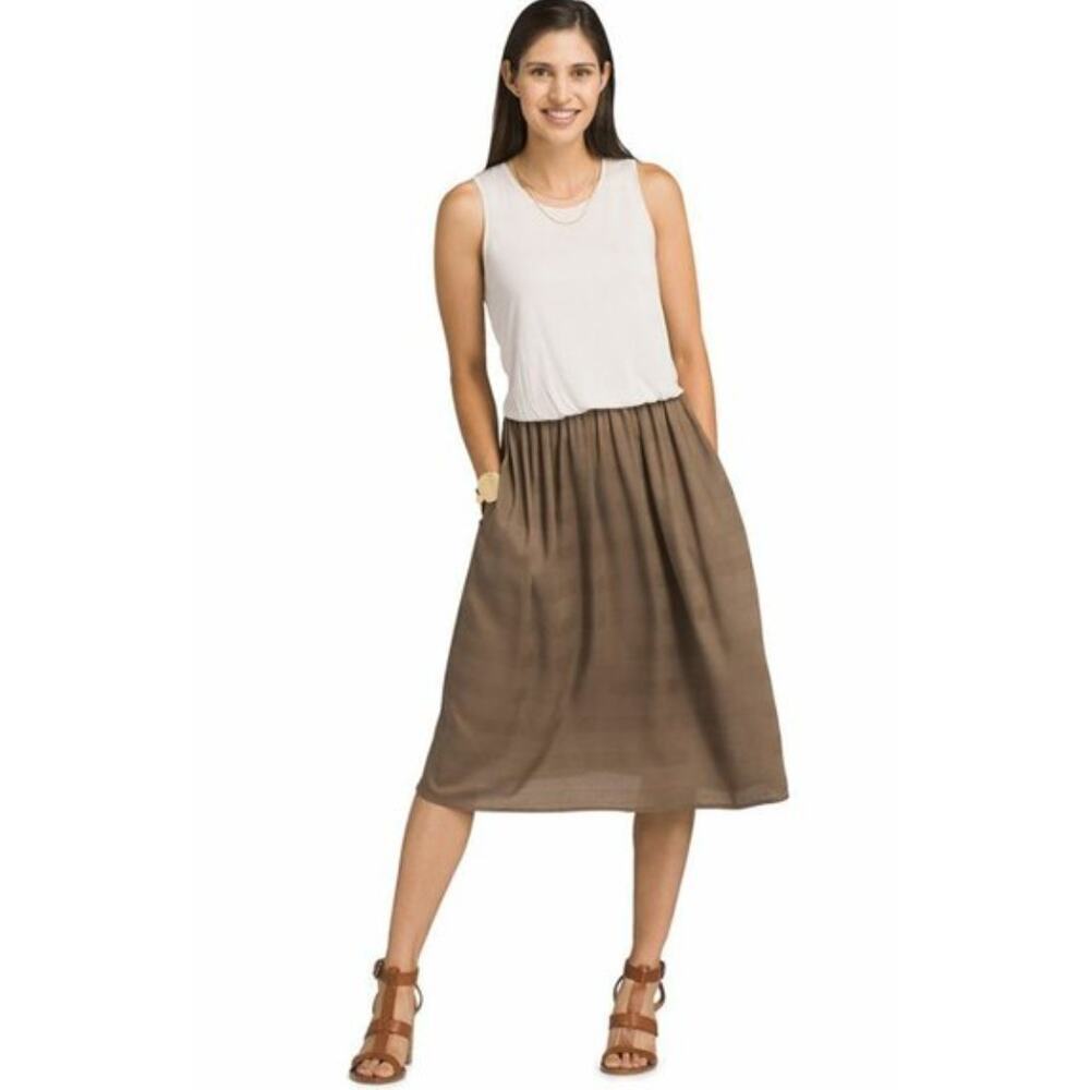 prAna Perry Sleeveless Tank Midi Dress XL NWT Casual Athleisure